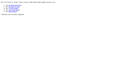 Desktop Screenshot of colinashe.net